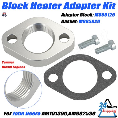 Block heater adapter for john - for,
